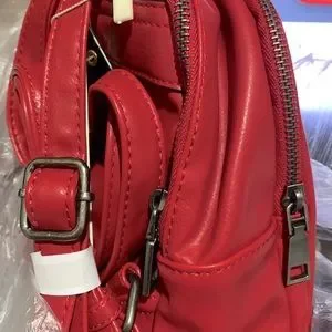 Red Isabelle Vegan Leather Backpack ? Isabelle | Bags | Isabelle Pursebackpack Red Bag Nwt Vegan  main image 2